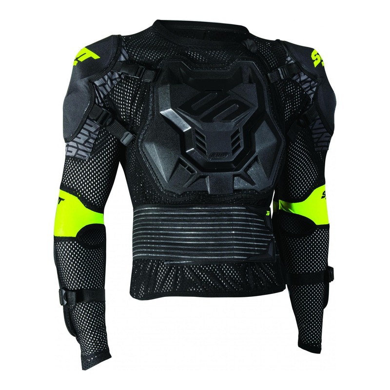 Gilet de protection Shot Optimal 2.0 noir/jaune (Homologation FFM)- 2X