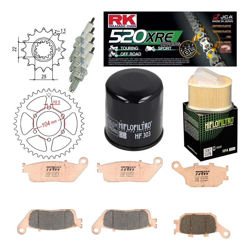 Kit entretien NF Prokit premium Kawasaki Z750 2007-10