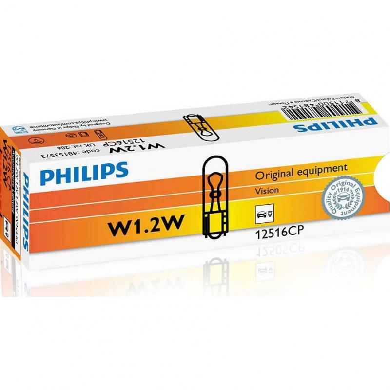 Philips Lampe W1.2W T5 12V/1.2W pour Honda ✓ AKR Performance