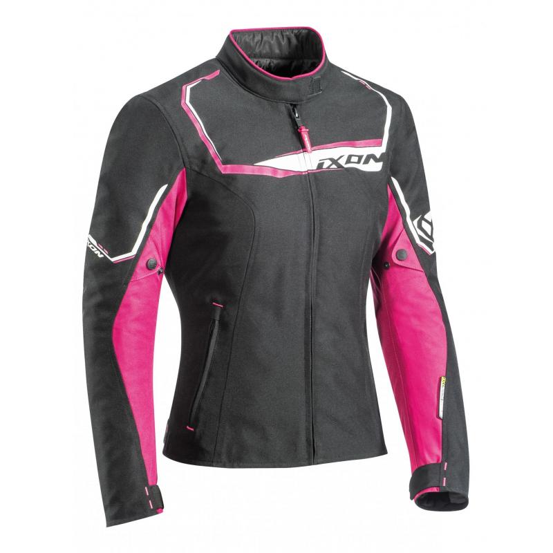 Blouson textile femme Ixon Challenge Lady noir/fushia- S