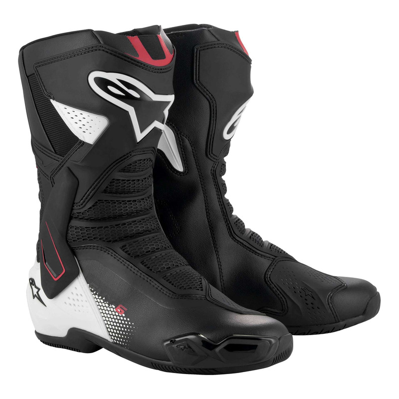 Bottes moto Alpinestars SMX-6 V3 black/white/red graphic