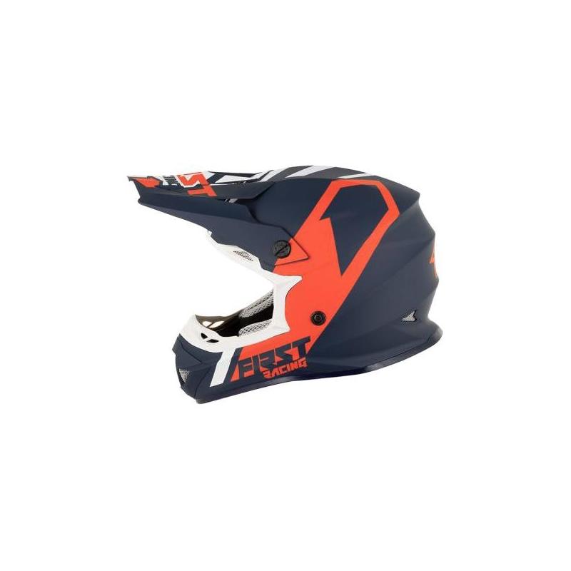 Casque cross First Racing K2 Polycarbonate bleu/blanc/rouge- XL