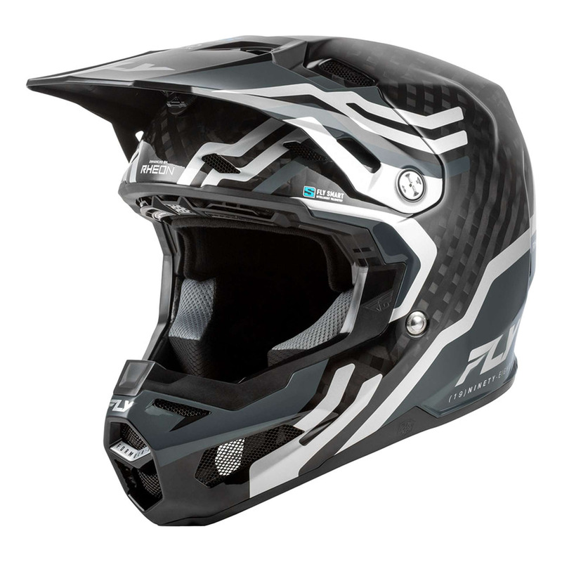 Casque cross Fly Racing Formula S Carbone Byte carbon/grey/silver
