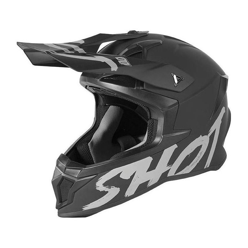 Casque cross Shot Lite Solid mat noir- XS