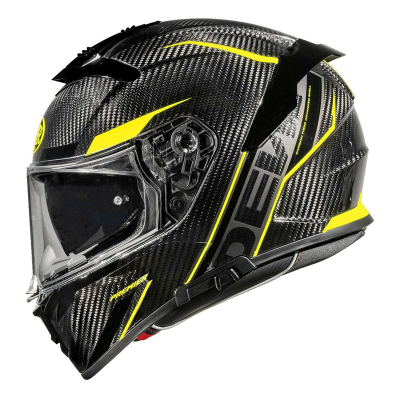 Casque intégral Premier Devil Carbon STY carbone/jaune