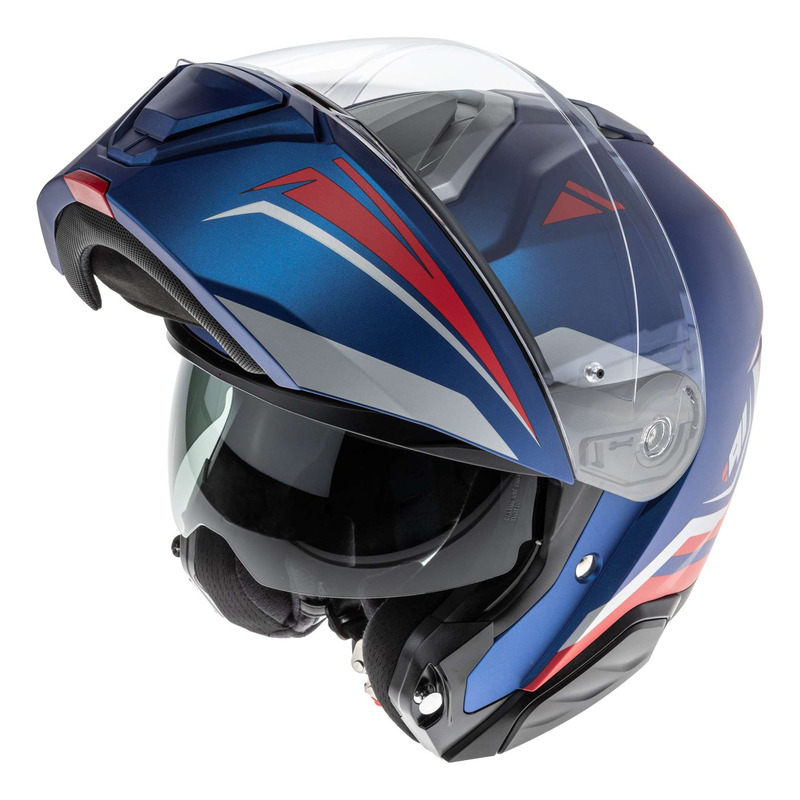 Casque modulable HJC i91 Tricus MC21SF bleu/blanc/rouge mat