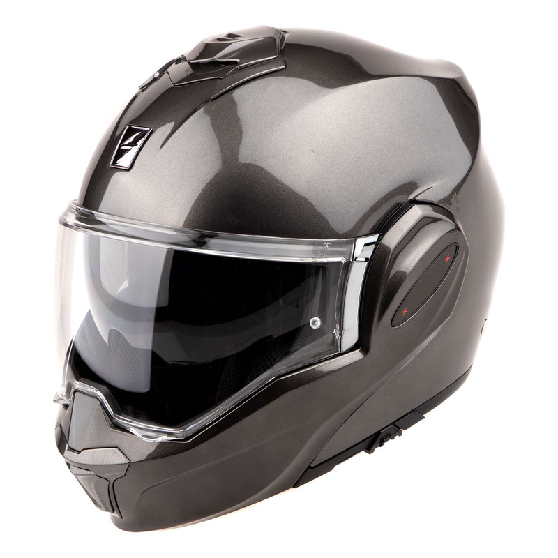 Casque modulable Scorpion Exo-Tech Evo Pro Solid gris métal
