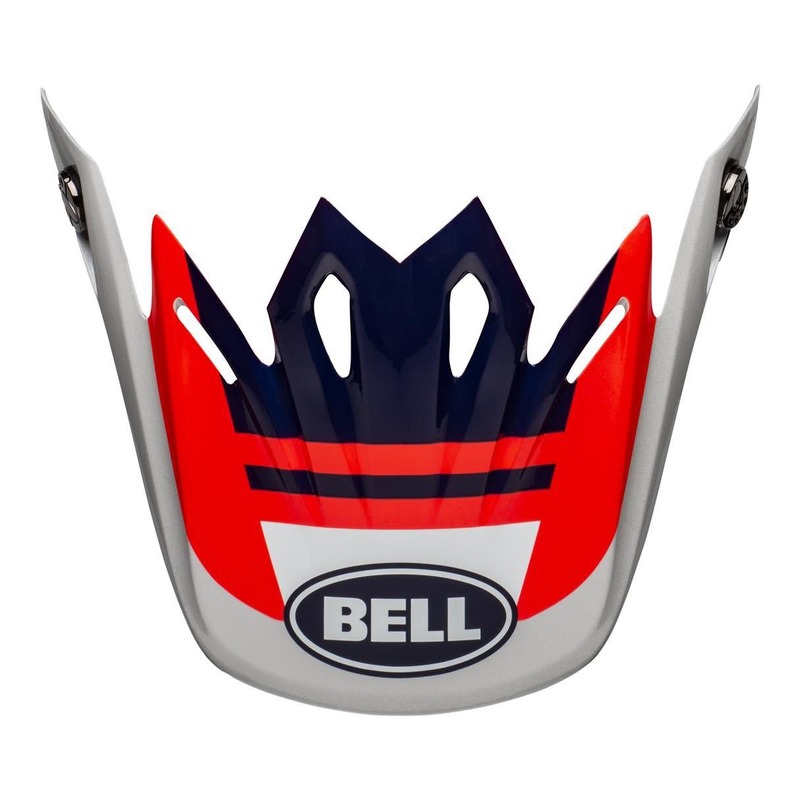 Casquette de casque cross Bell Moto-9 Flex Prophecy rouge/navy/gris brillant
