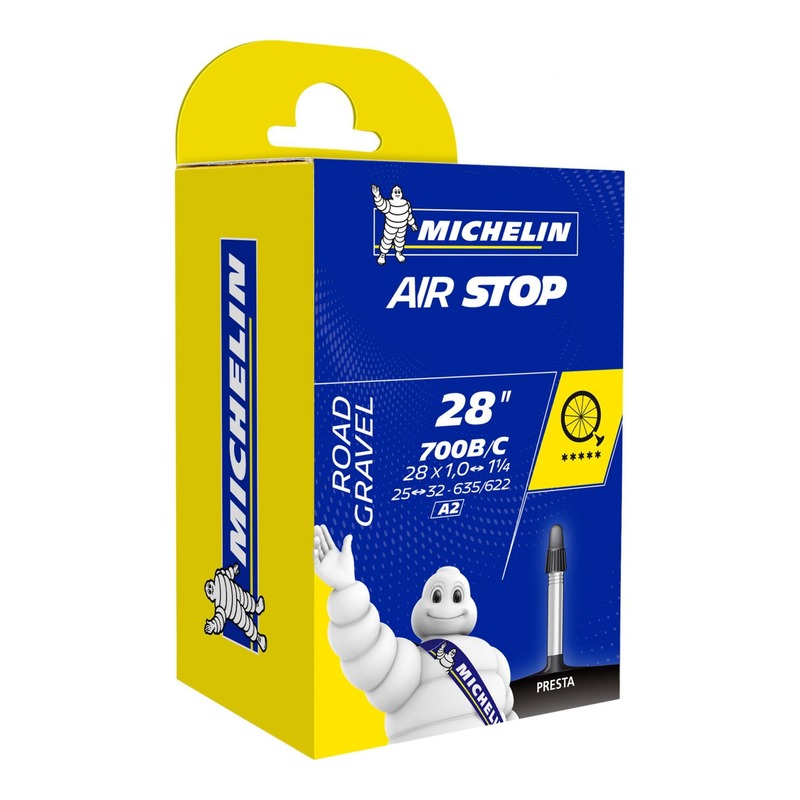 Chambre à Air vélo Michelin Air Stop A2 700 x 25/32C Presta 40mm
