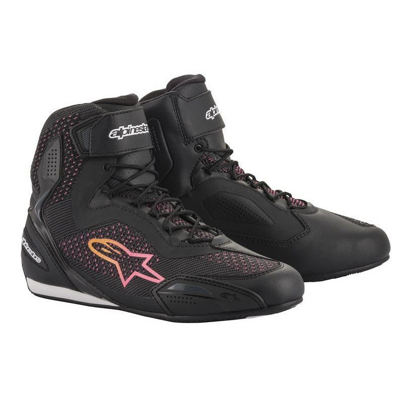 Chaussures moto Alpinestars Stella Faster 3 Rideknit noir/jaune fluo/r