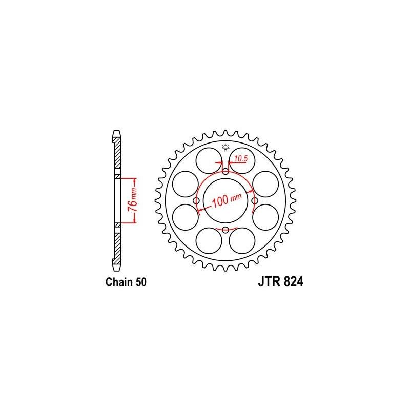 Couronne JT Sprockets Acier pas 520 46 dents - Pour Suzuki GSX 600 F 8