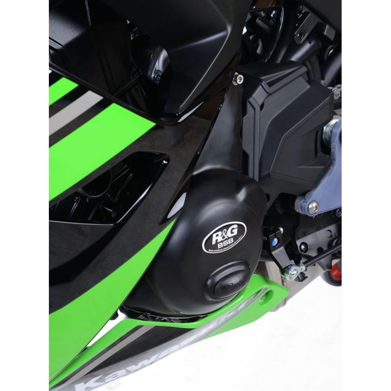 Couvre carter d’alternateur R&G Racing noir Race Serie Kawasaki Z650 17-18