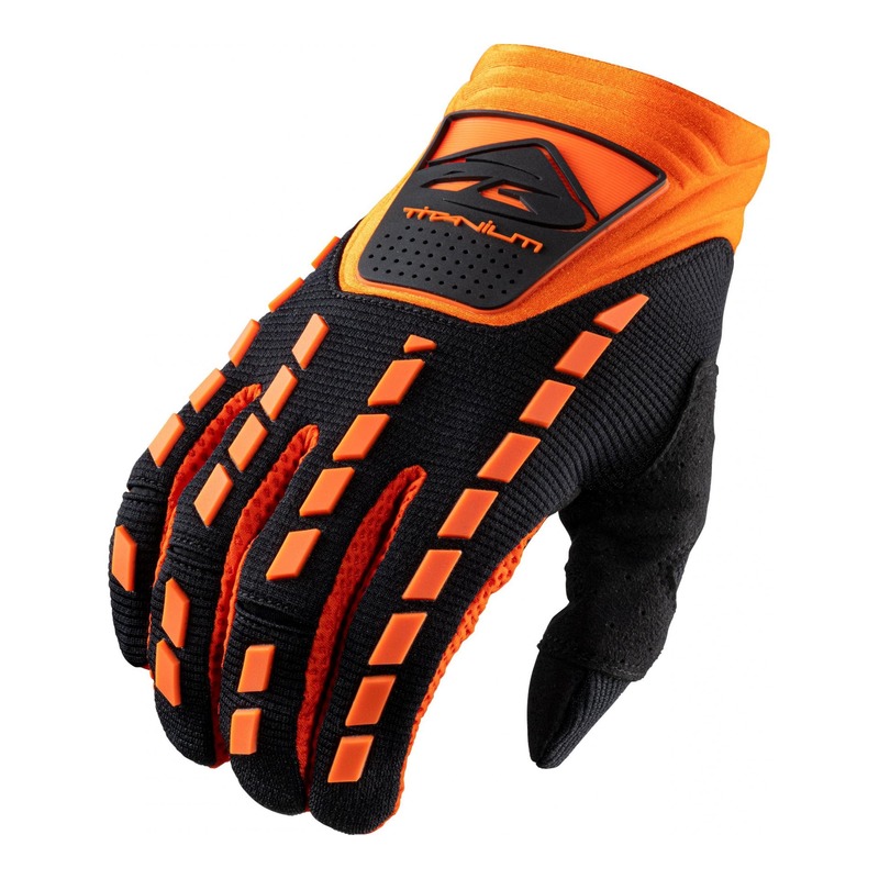 Gants cross Kenny Titanium noir/orange - 7