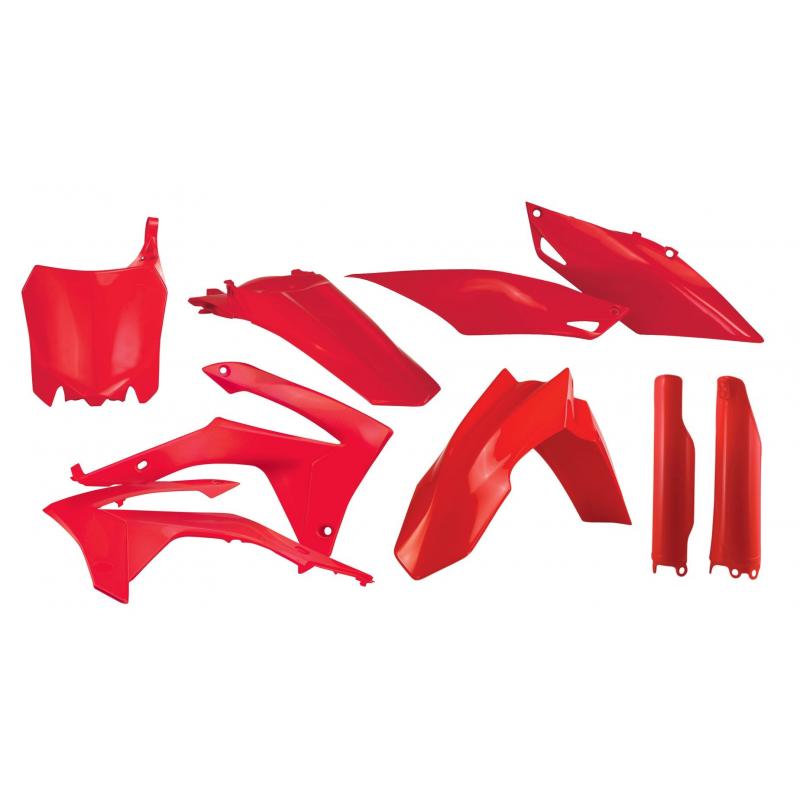 Kit plastique complet Acerbis Honda CRF 450R 13-16 rouge Brillant