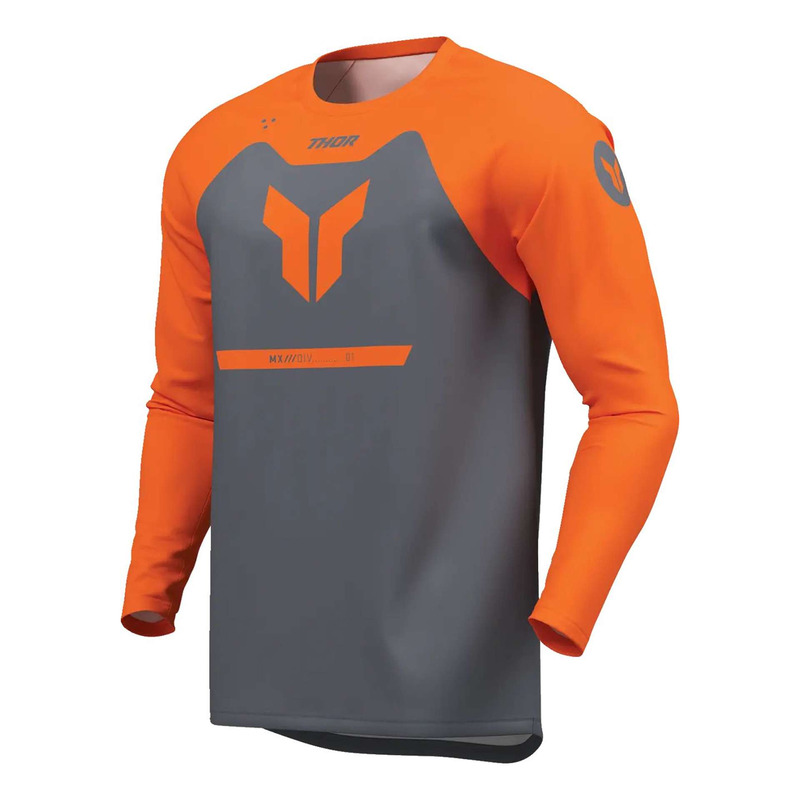 Maillot cross enfant Thor Youth Ridemode Menace charcoal