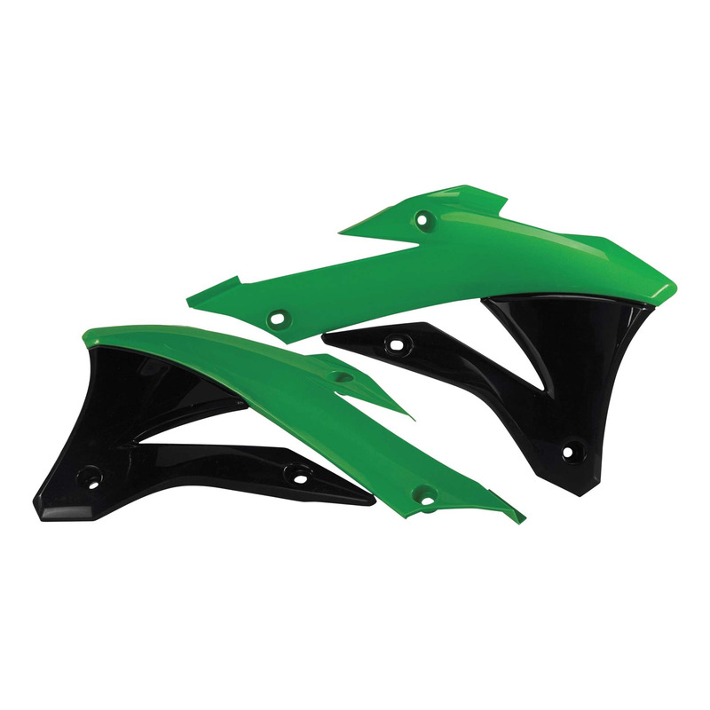 OuÃÂ¯es de Radiateur ACERBIS Vert / Noir - Kawasaki 85 KX