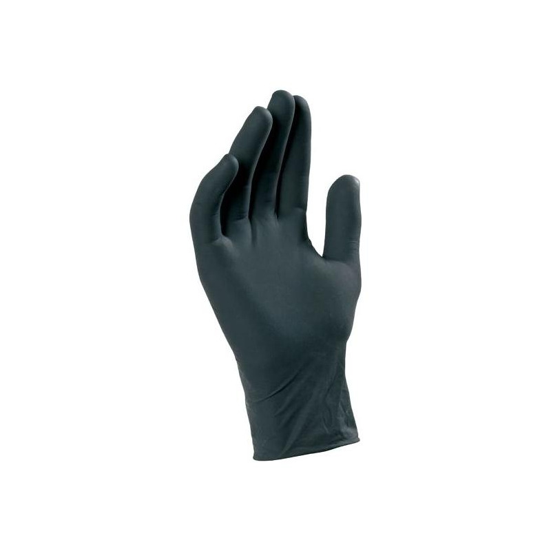 Pack de 50 gants d'ateliers en nitrile noir