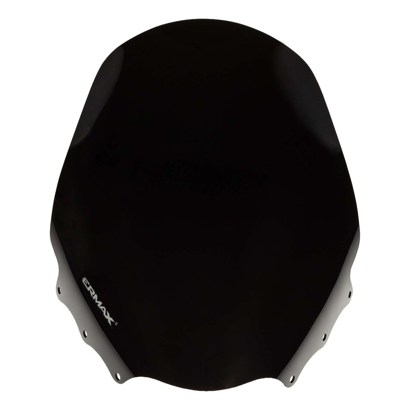 Pare-brise scooter Ermax 54 cm pour Suzuki Uh 125 Burgman 2007- (noir foncé)