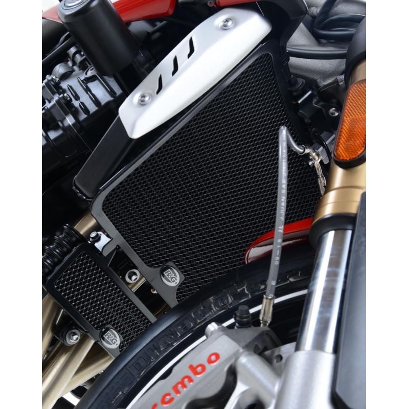 Protection de radiateur noire R&G Racing Triumph Speed Triple 1050 S 16-18