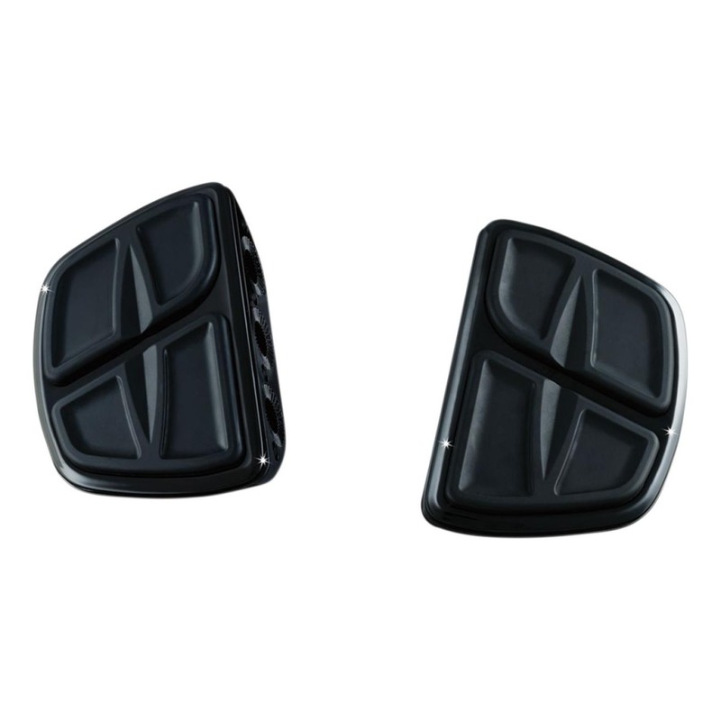 Repose pieds plateau cannelures mini pilote/passager Kuryakyn noir
