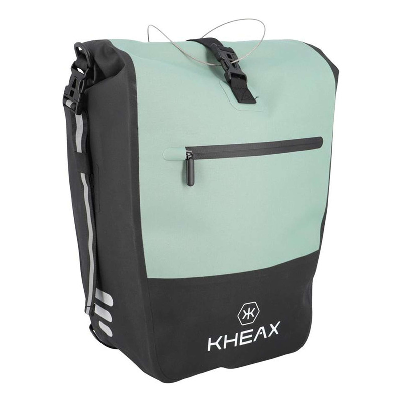 Sacoche vélo porte-bagage Kheax Izoard Edge étanche vert sauge