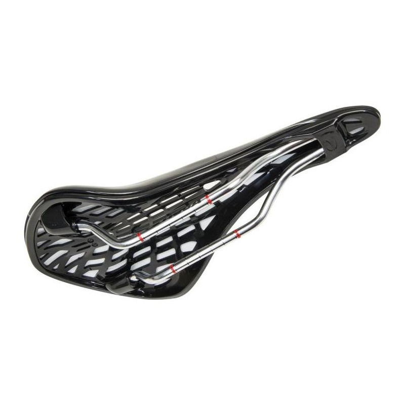 Selle De Vélo BTWIN Contact - Rails Cr-Mo, Largeur 135mm, Longueur 275mm, Noir, Pour VTT, Route, Vélo électrique