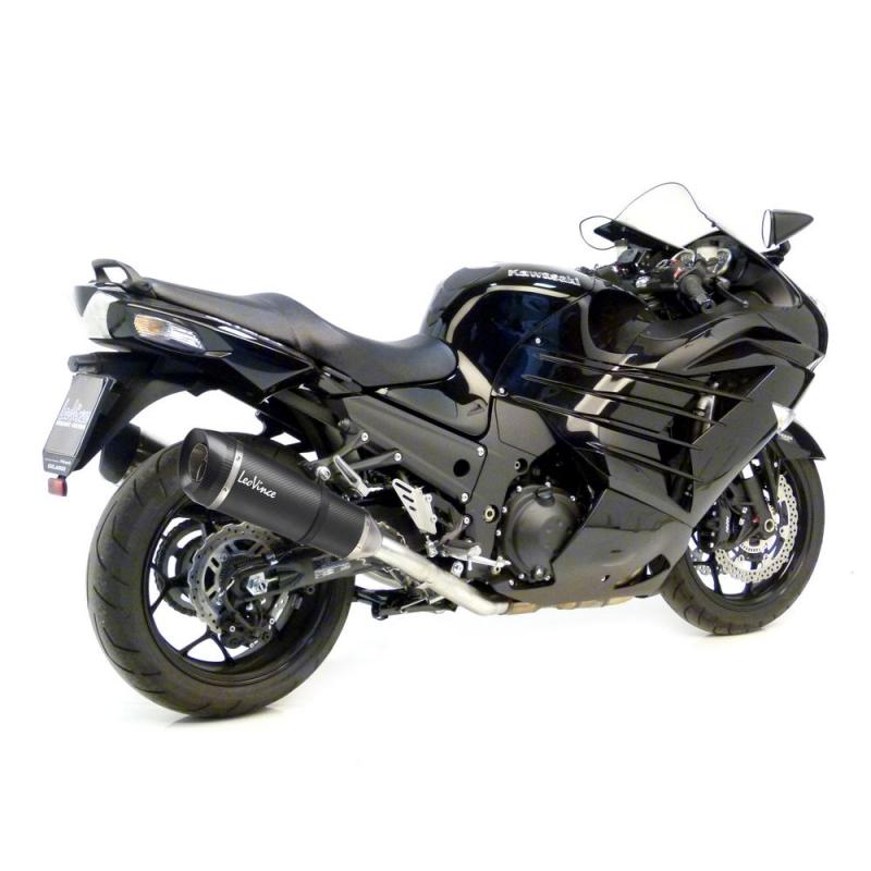 Silencieux double Leovince Factory S carbone pour Kawasaki ZX 14 R 12-
