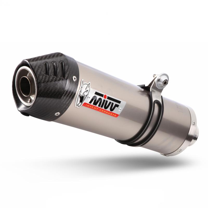 Silencieux MIVV Oval titane / casquette carbone BMW K1200 R / S / GT /