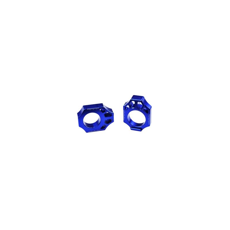 Tendeur de chaîne Scar aluminium anodisé bleu pour Kawasaki KX 250 F 04-16