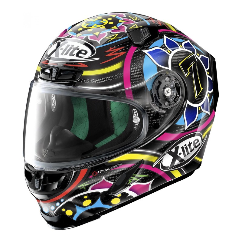 Casque intégral X-Lite X803 Ultra Carbon Réplica C.Davies multicolor