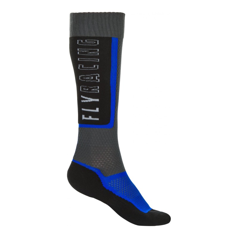 Chaussettes enfant Fly Racing MX Thin noir/gris/bleu