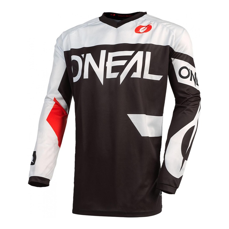 Maillot cross O'Neal Element Racewear noir/blanc- 3XL