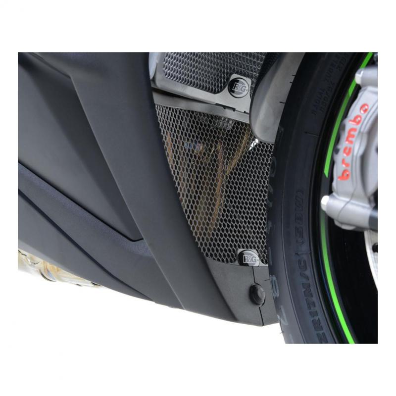 Grille de protection de collecteur R&G Racing verte Kawasaki ZX-10R 11-19