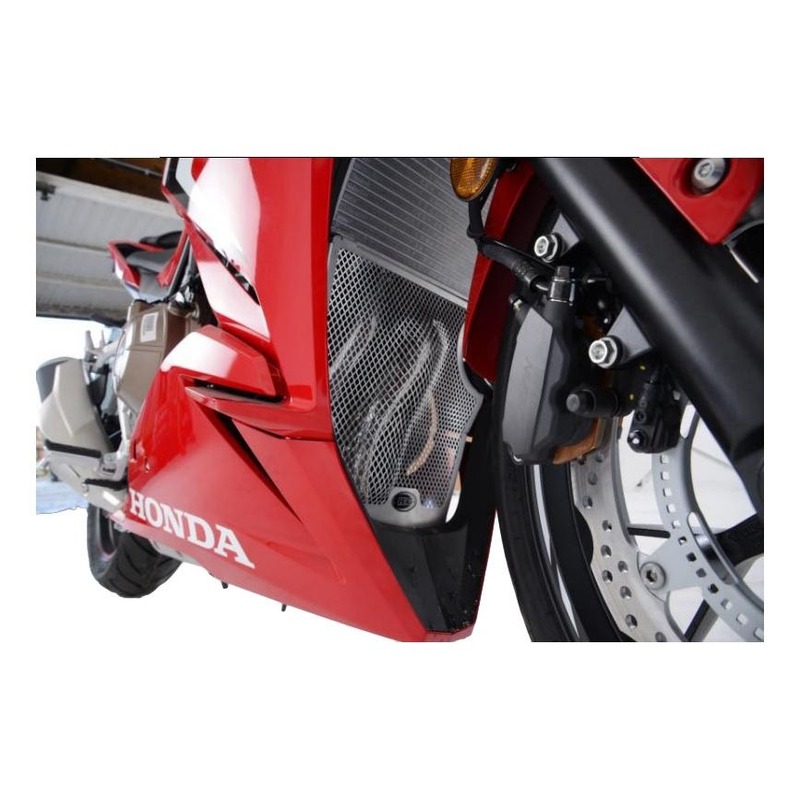 Grille de protection de collecteur R&G Racing noire Honda CBR 500 R 19