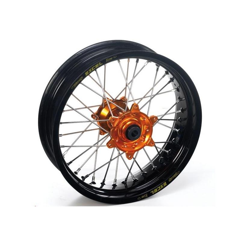 Roue arrière Supermotard Haan Wheels/Excel 17x5,00 KTM 250 SX 95-12 noir/orange