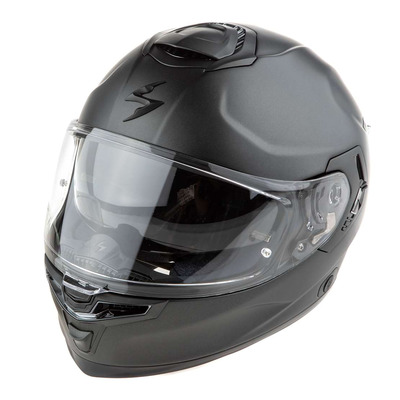 Casque intégral Scorpion Exo-GT SP Air Solid noir perle mat