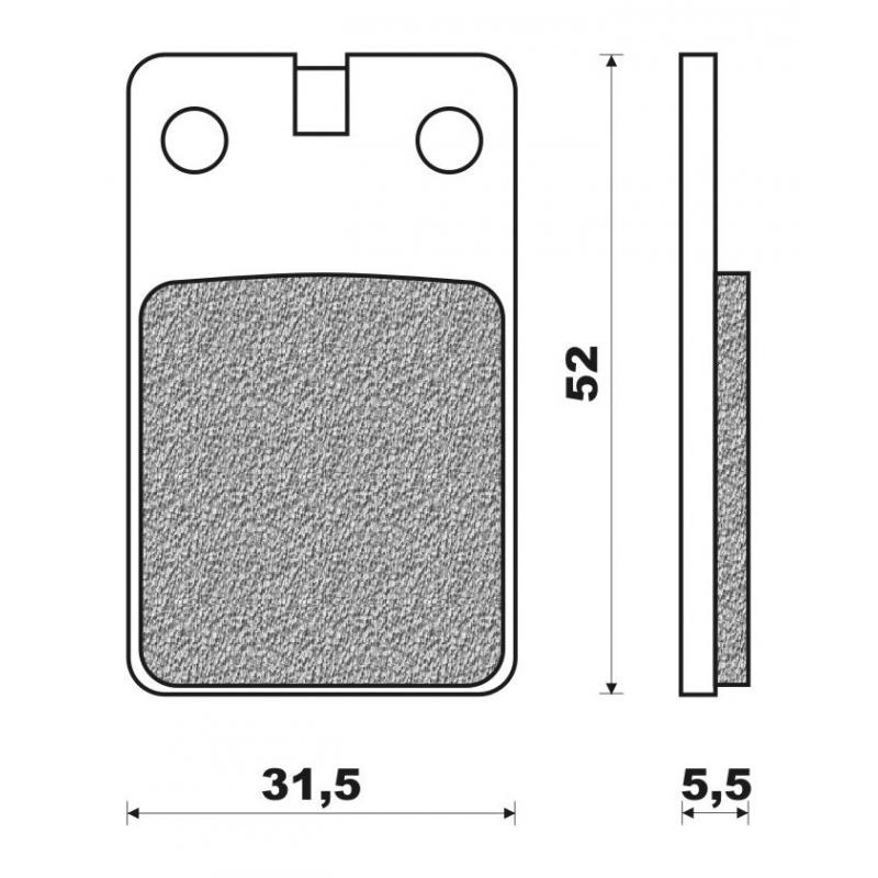 Plaquettes de frein avant Newfren FD0074BA pour Benelli 50 Devil 92- /