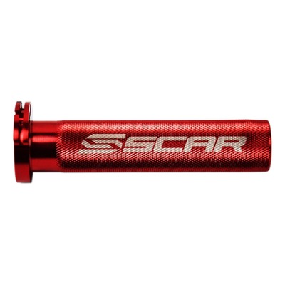 Barillet de gaz Scar aluminium rouge avec roulement pour Suzuki RM-Z 250 04-16