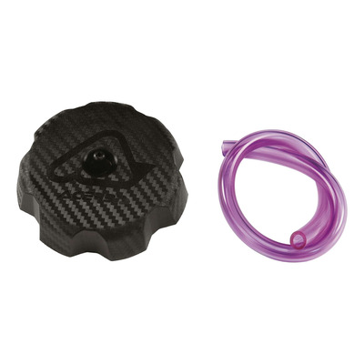 Bouchon de Réservoir ACERBIS Texture Carbone Noir - Grand Modèle