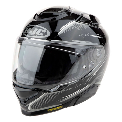 Casque intégral HJC RPHA71 Teth MC5 noir/gris brillant
