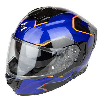 Casque intégral Scorpion Exo-530 Air Clip bleu/noir/rouge