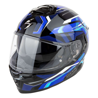 Casque intégral Scorpion Exo-GT SP Air Augusta noir/gris/bleu