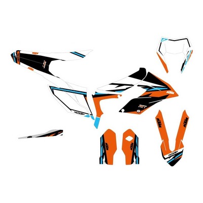 Kit D Co Kutvek Brillant Breakout Orange Blanc Ktm Freeride Pi Ces Car Nage Sur La