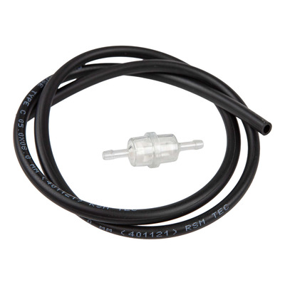 Kit durite d’essence 5x8 noire 1 mètre avec filtre à essence cylindrique D6 Brazoline