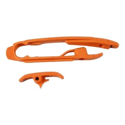Kit patin de bras oscillant et patin de chaîne inférieur UFO KTM 250 SX-F 2016 orange (orange KTM 98