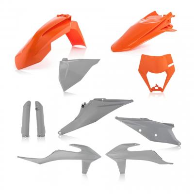 Kit plastique complet Acerbis KTM EXC 150 TPI 20-23 Orange/gris Brillant