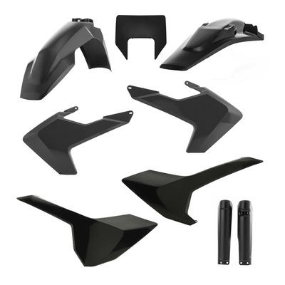 Kit plastique complet Acerbis Husqvarna TE/FE 17-19 Noir Brillant