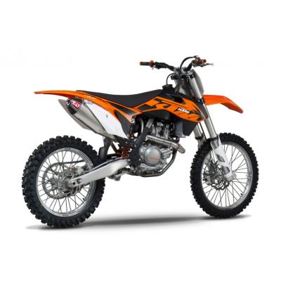 Ligne complète Yoshimura USA collecteur inox et silencieux RS4 aluminium pour KTM SX-F 450 12-15