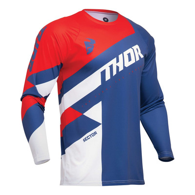 Maillot cross Thor Sector Cheker navy/red