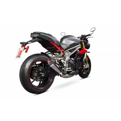 Silencieux Scorpion Serket Taper carbone Triumph Speed Triple 1050 16-17